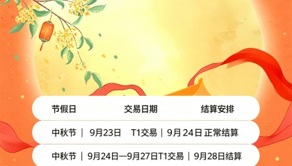 2026海科融通特约商户中秋国庆节交易结算安排通知
